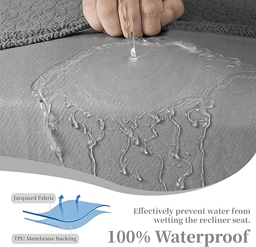 Miniatura 222 de Fundas 100% impermeables para sofá reclinable seccional, fundas para sofá reclinable en forma de L, funda para sofá seccional de esquina en forma de