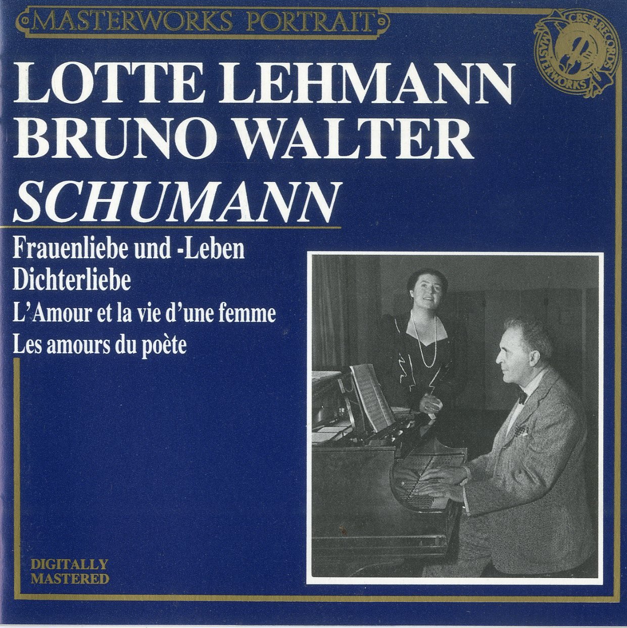 Schumann: Frauenliebe Und Lebe [Audio CD] Lehmann; Walter; Schumann, Robert and Bruno Walter