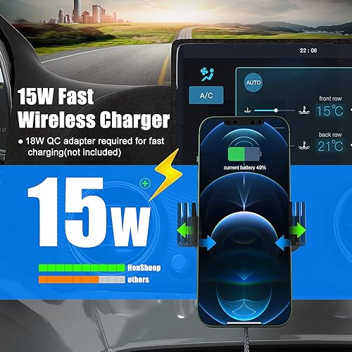 Miniatura 6 de Cargador inalámbrico para automóvil, magnético de carga rápida de 15 W, soporte de teléfono para iPhone 15141312, 1312 Mini, 15141312 Pro, 15141312