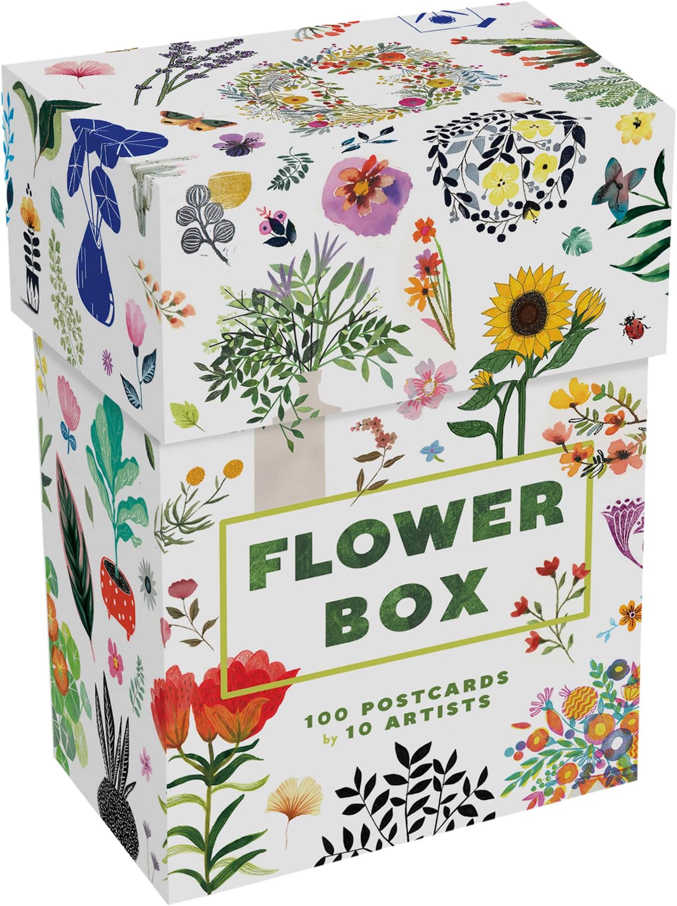 Flower Box: 100 Postcards by 10 artists