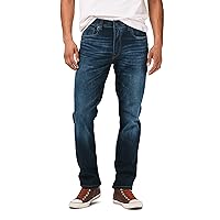 Buffalo David Bitton Men's Ash-x Slim Fit Denim Jean, Light Medium Indigo