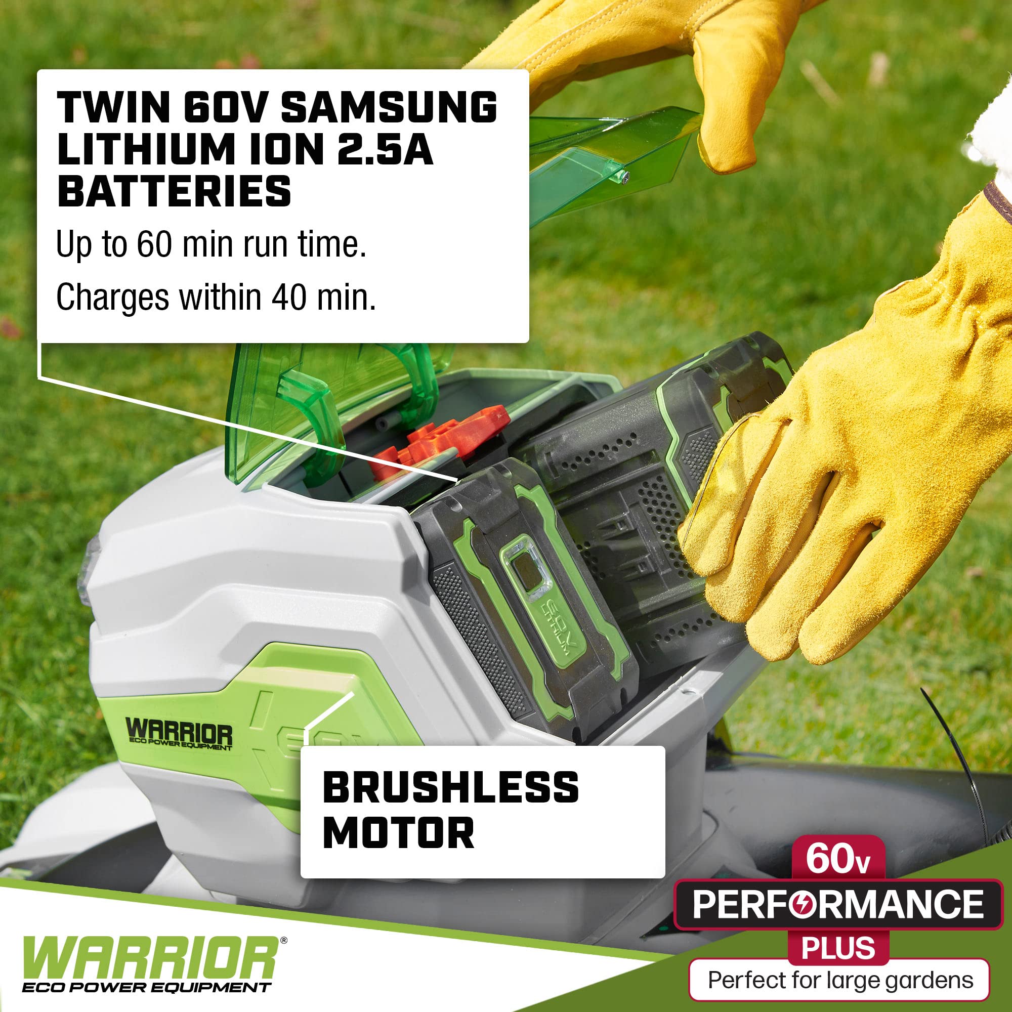 Warrior Eco Power Equipment 60 V akumulatorowa kosiarka akumulatorowa - tylko kosiarka