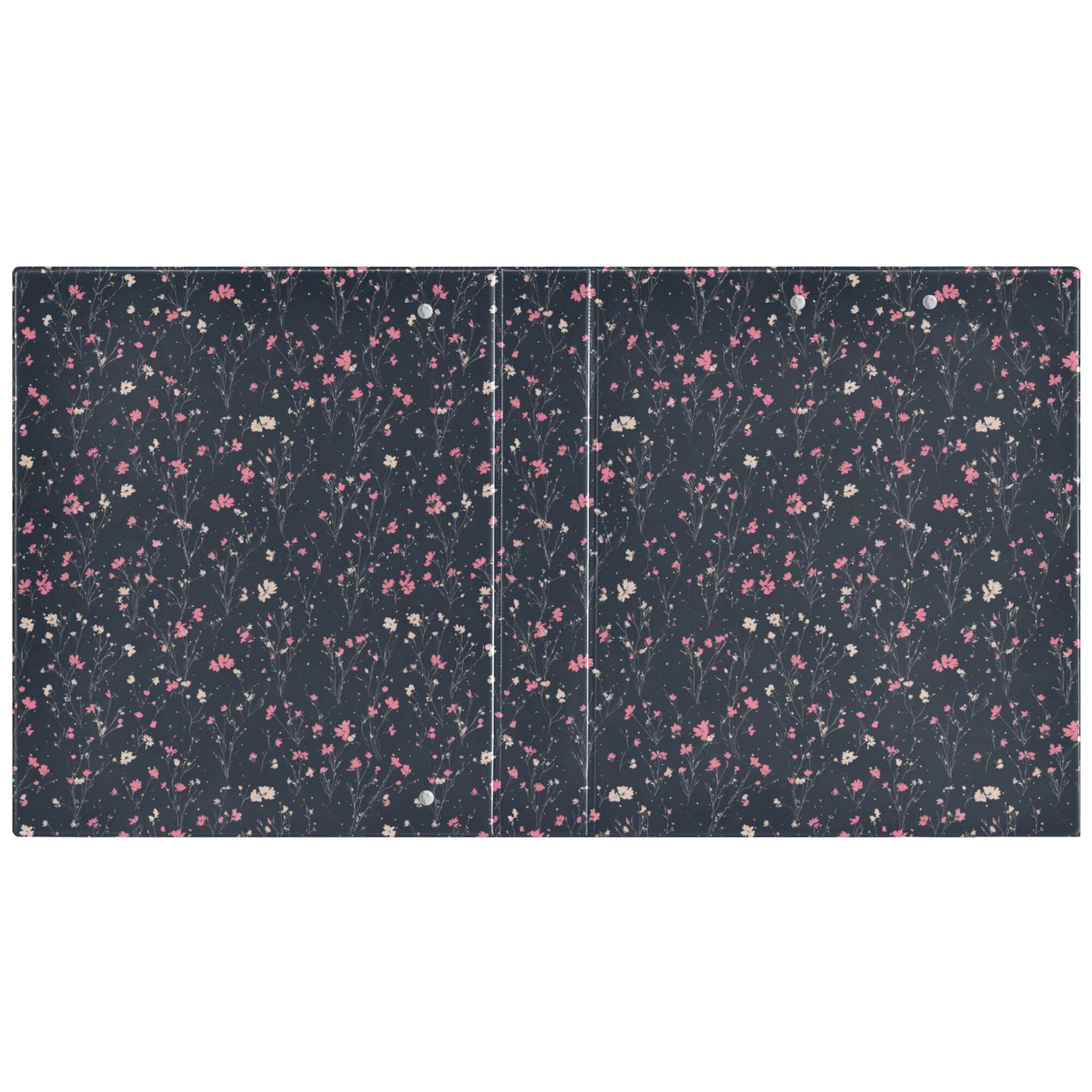 Raccoglitore ad anelli rotondi da 3,8 cm con tasche, confezione da 1/2 raccoglitori universitari per studenti con copertina rigida