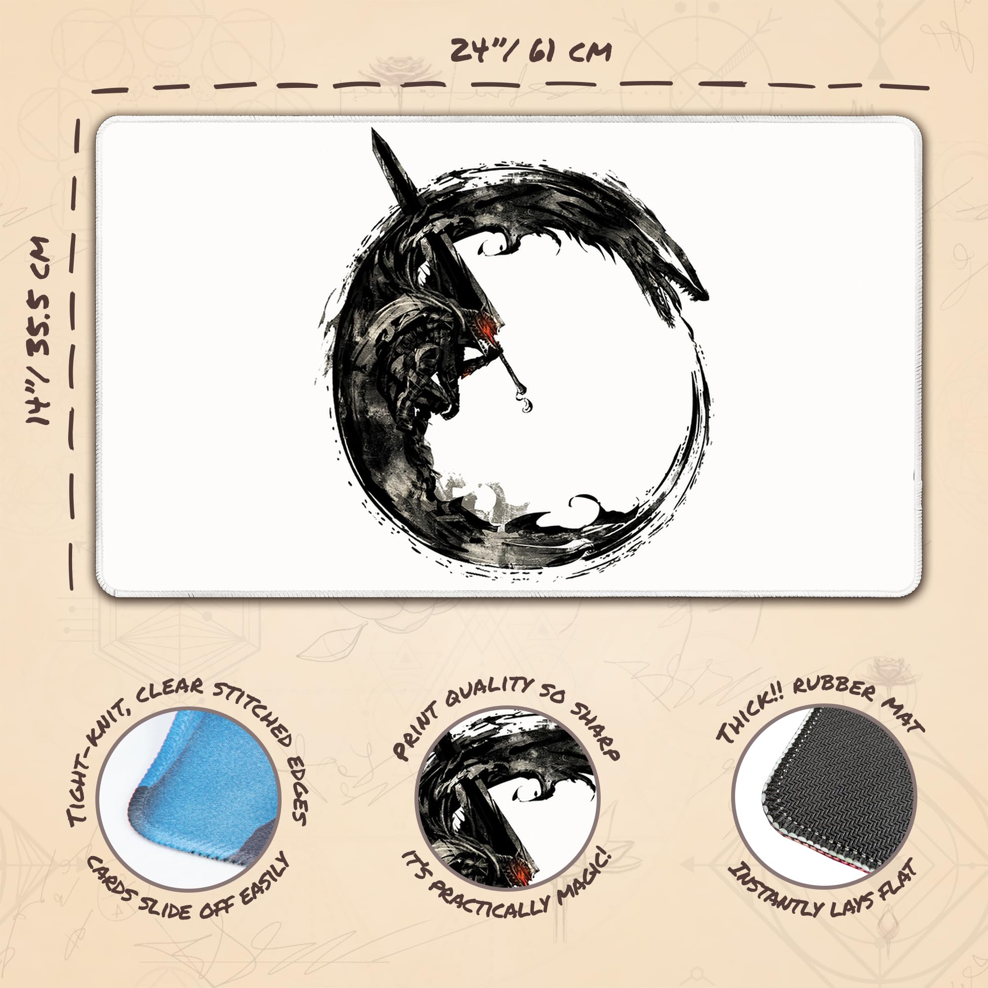 Amazon.com: Paramint Berserk Ouroboros (Stitched) - MTG Playmat by Anato  FInnstark, Berserk Anime - Compatible with Magic The Gathering Playmat -  Play MTG, YuGiOh