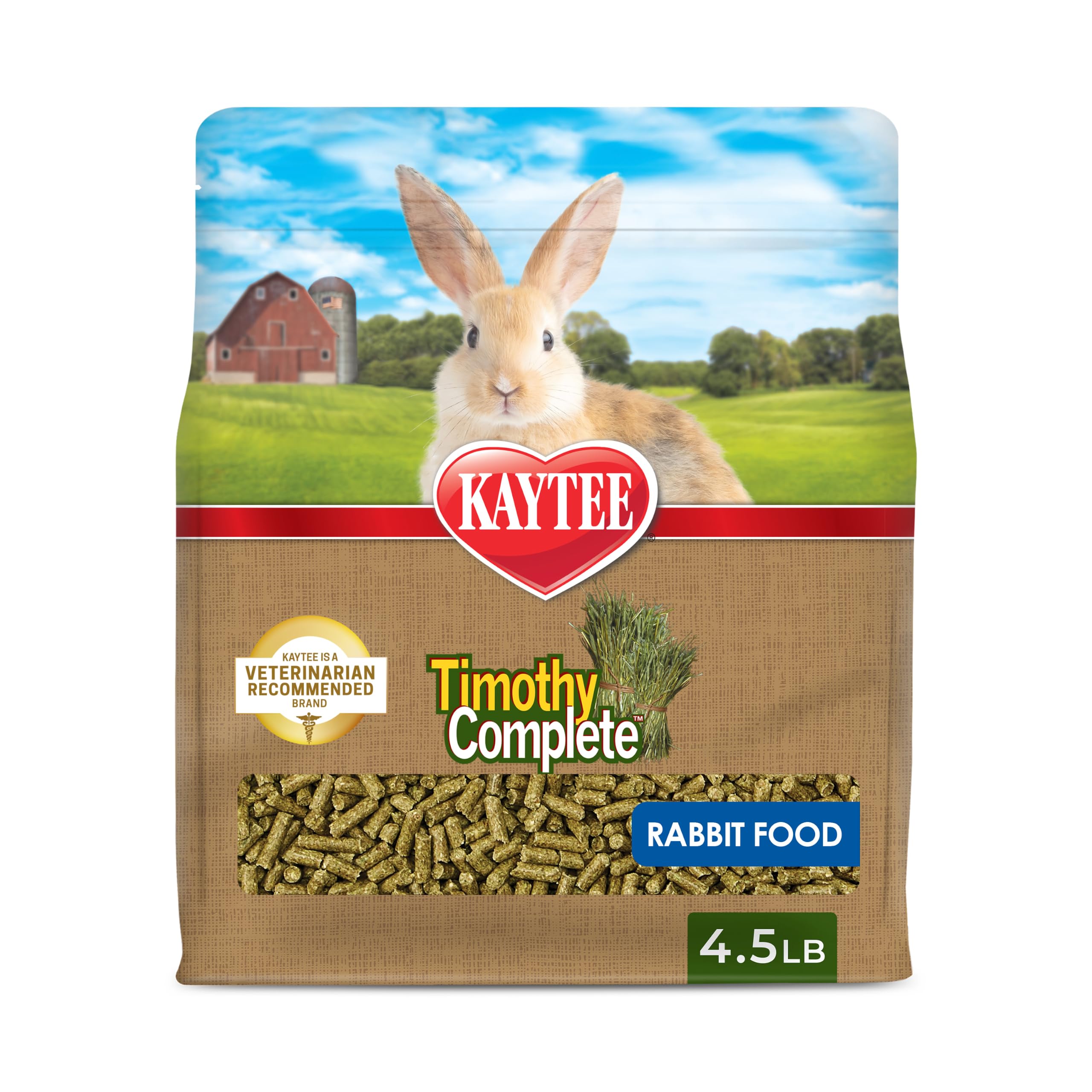 Kaytee Timothy Hay Komplettfutter für Kaninchen, 4.5 lb,