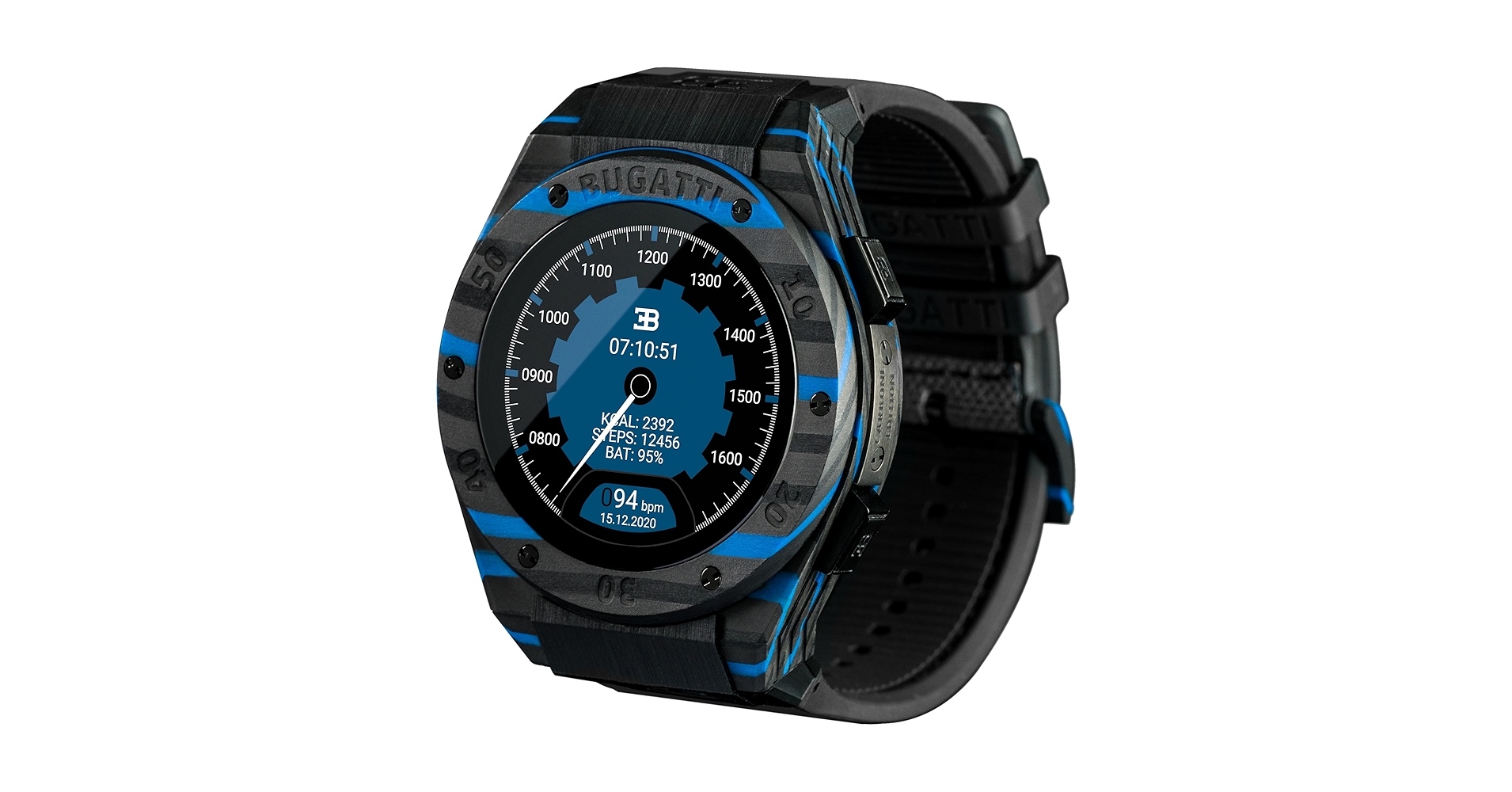 Amazon.com: Wearable4U Bugatti Carbone Watch for Men