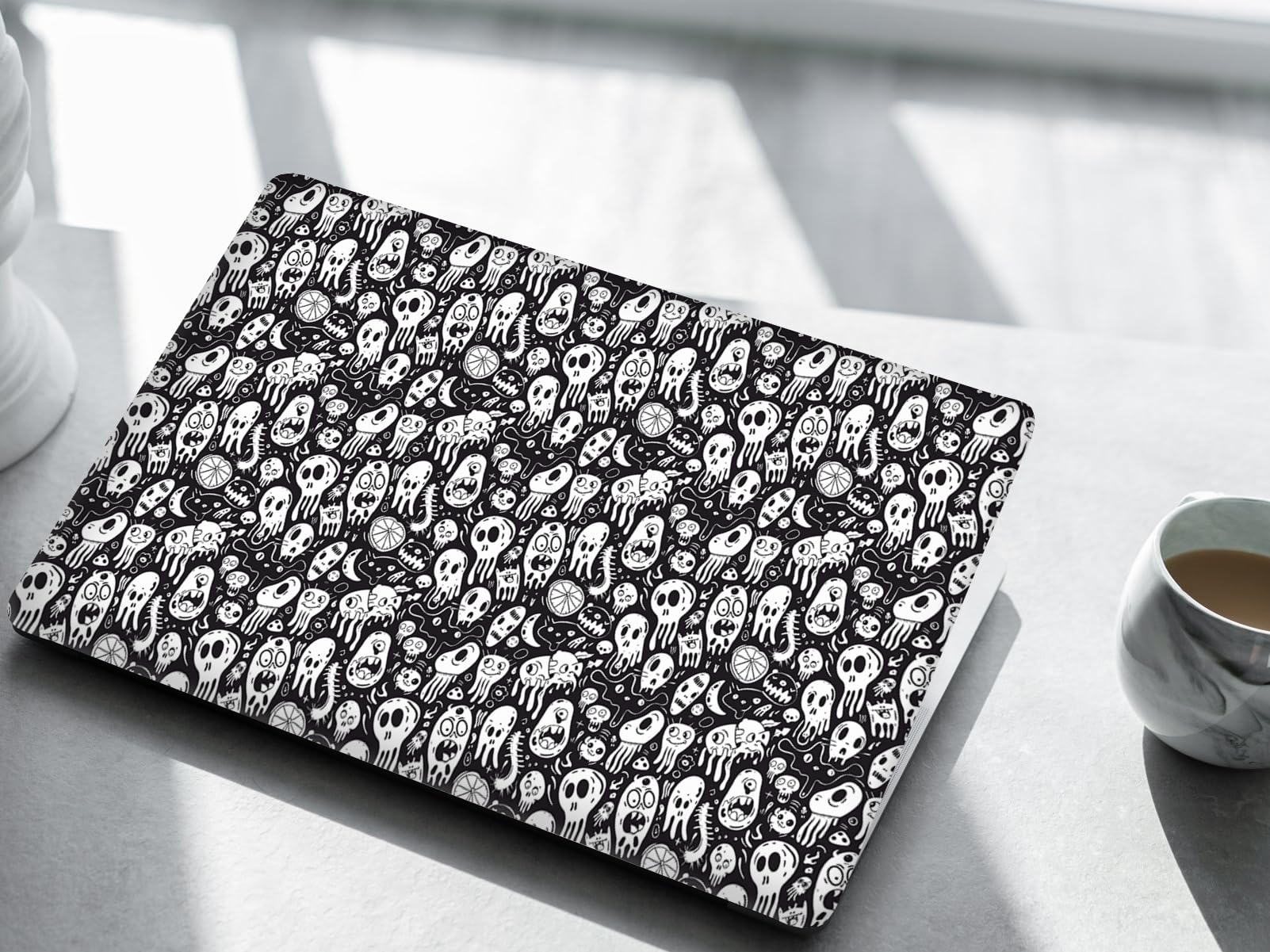 NoWorries Laptop Skin for 14inch/15inch Devices- Doodle Art Laptop Sticker Upto 15.6inch Compatible with Apple/dell/Hp/Lenovo/Acer/Asus - Dustproop & Waterproop Vinyle Grayback Laptop Skin (B0D47F3QTL) Amazon Price History, Amazon Price Tracker