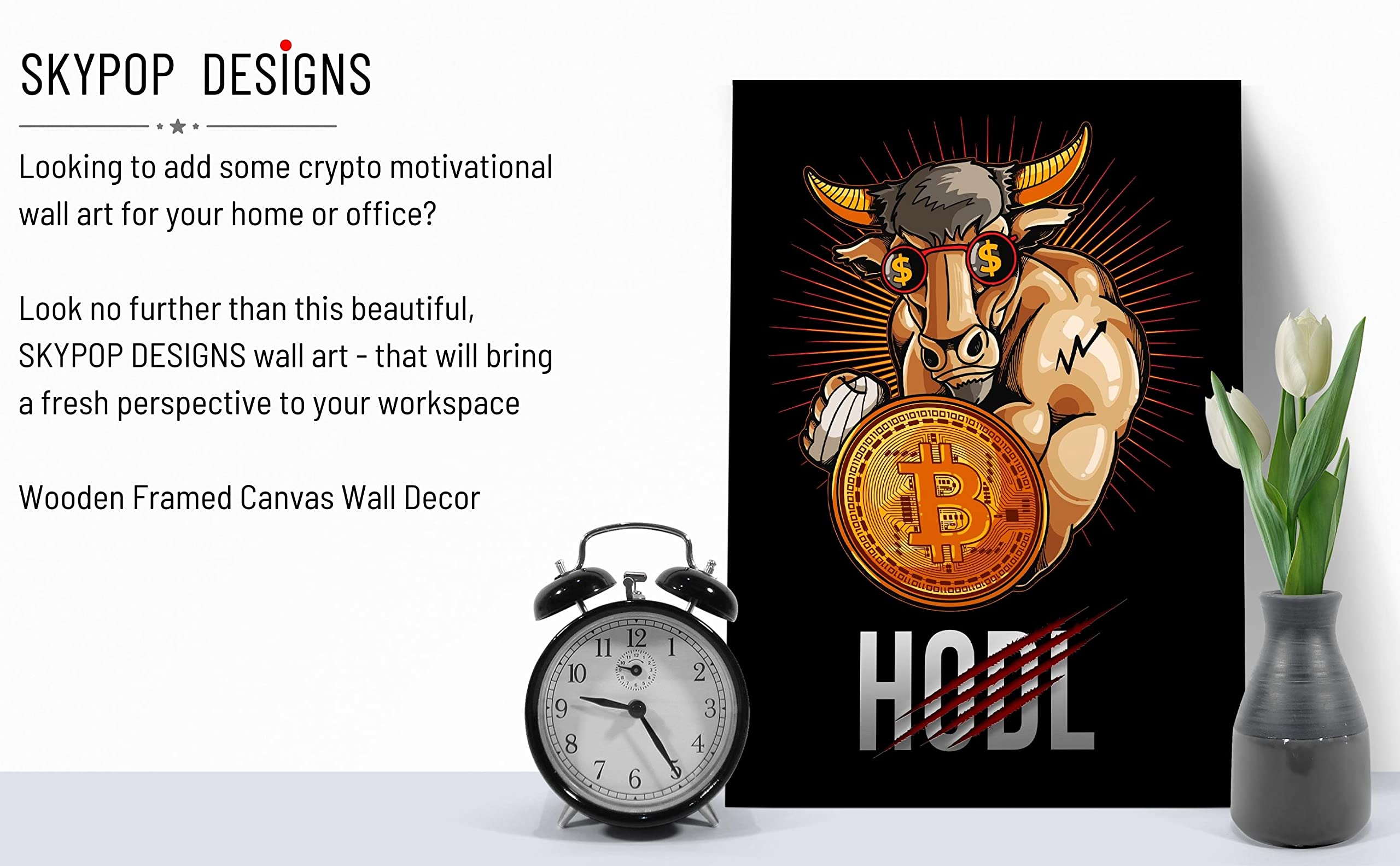 HODL Bitcoin I Framed Wooden Crypto Canvas Poster. Money Quotes Wall Art  for Day traders, Cryptocurrency, Office, Wall Street, Living Room, Home  Decoration – 12x15”… : Buy Online at Best Price in