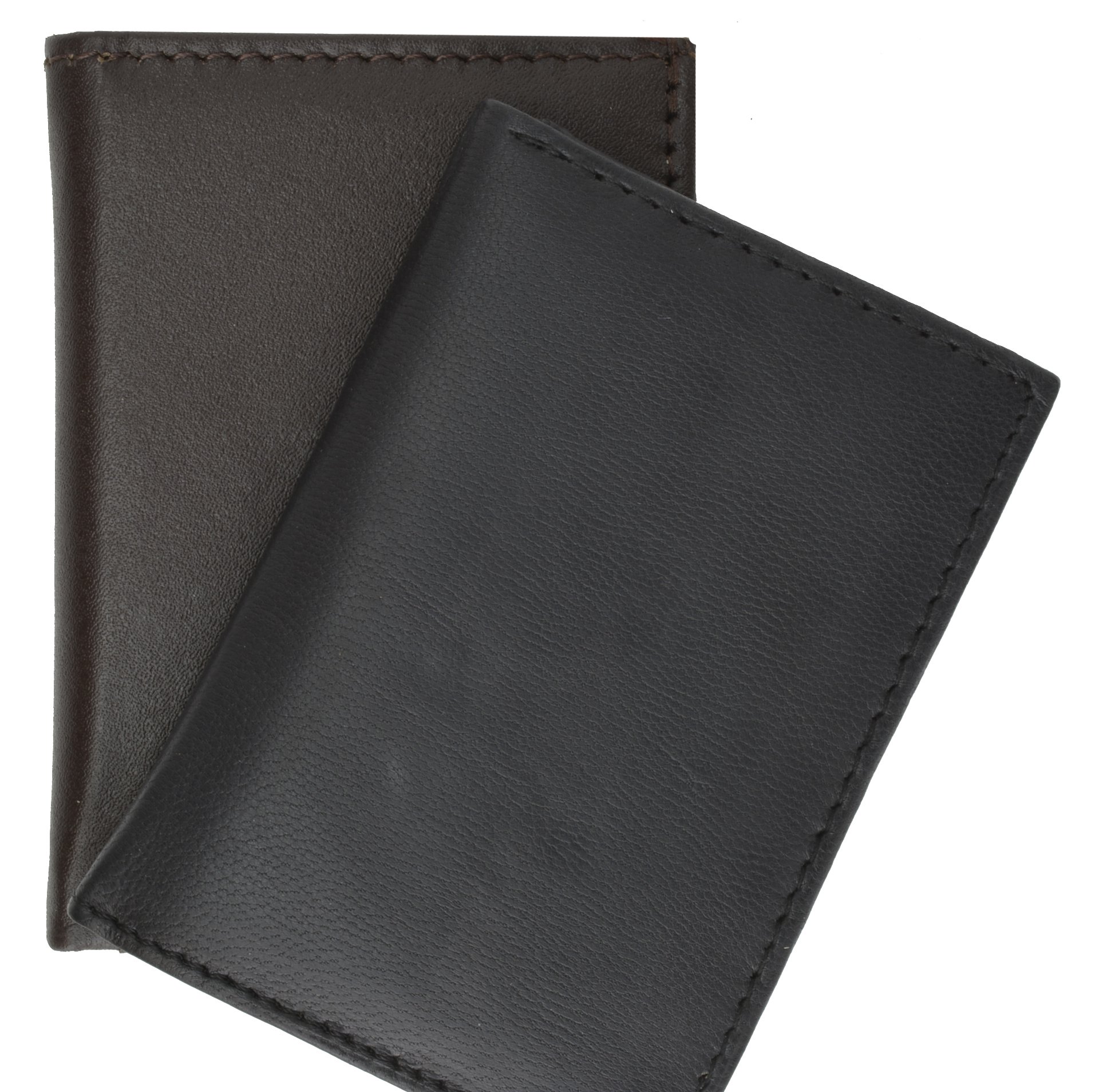 MARSHAL New Slim Thin Mens Bifold Genuine Leather ID Wallet Black Card Holder 71