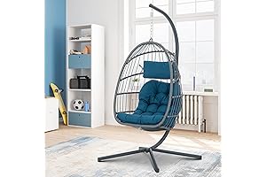 En captivating retreat: Brafab Wicker Rattan Hanging Swing Egg Chair