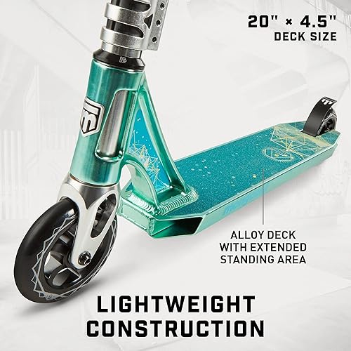 Miniatura 9 de Mongoose Rise - Patinete de acrobacias de estilo libre para jóvenes y adultos, ruedas de alto impacto de 4.331in, agarres estilo bicicleta, cubierta