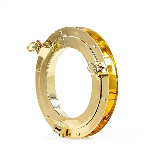 Miniatura 8 de Nagina International Ventana náutica de latón auténtico para ojo de buey resistente con brida ajustable  Ventanas de ojo de buey para puertas en