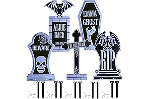 3D Metal Halloween Tombstones Create a Spooky Scene with These Intriguing Pieces