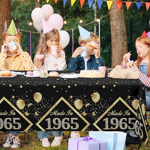 Miniatura 5 de GZBJMYGS Manteles de cumpleaños hechos en 1934, fundas de mesa de alegría a 90 años, suministros de fiesta de cumpleaños 90 para hombres y mujeres,