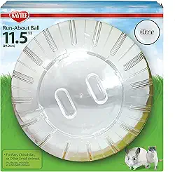 Kaytee Bola de exercício transparente de 29 cm para ratos de estimação e chinchilas