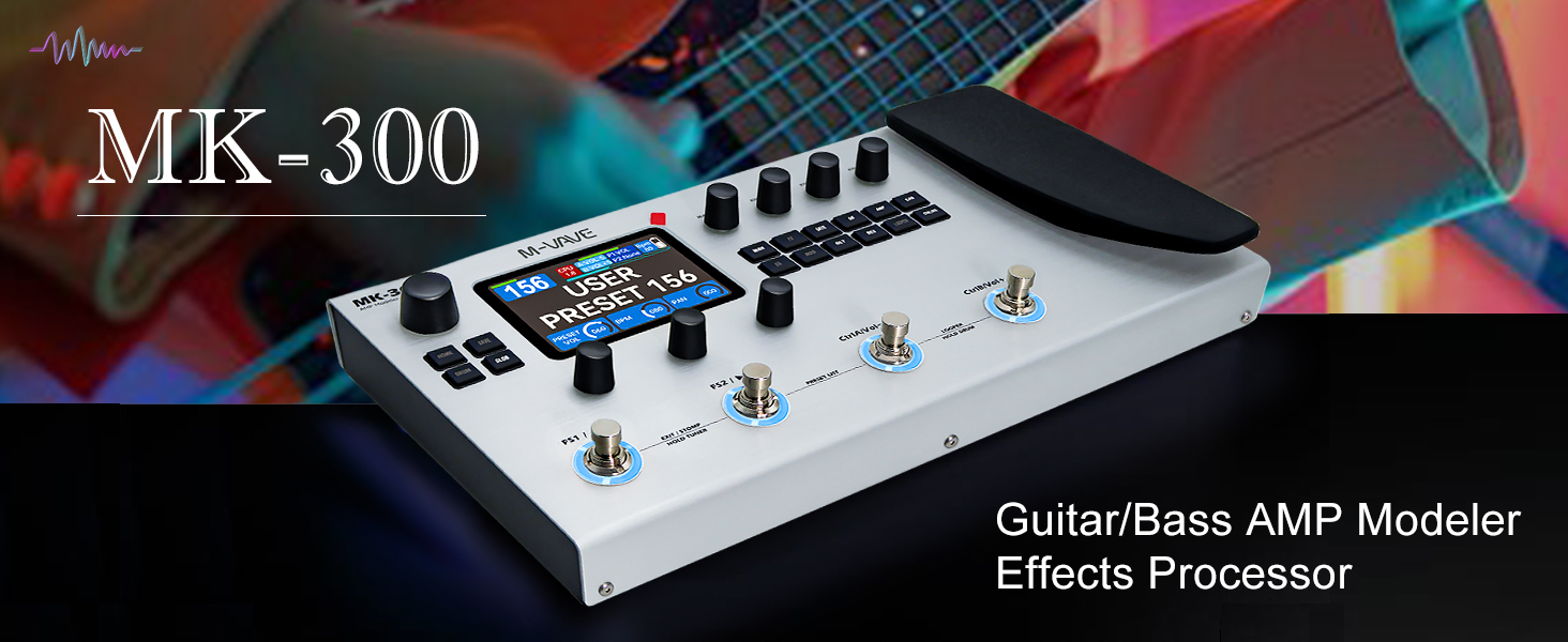 Amazon.com: M-VAVE MK-300 - Modelador AMP de bajo y procesador de