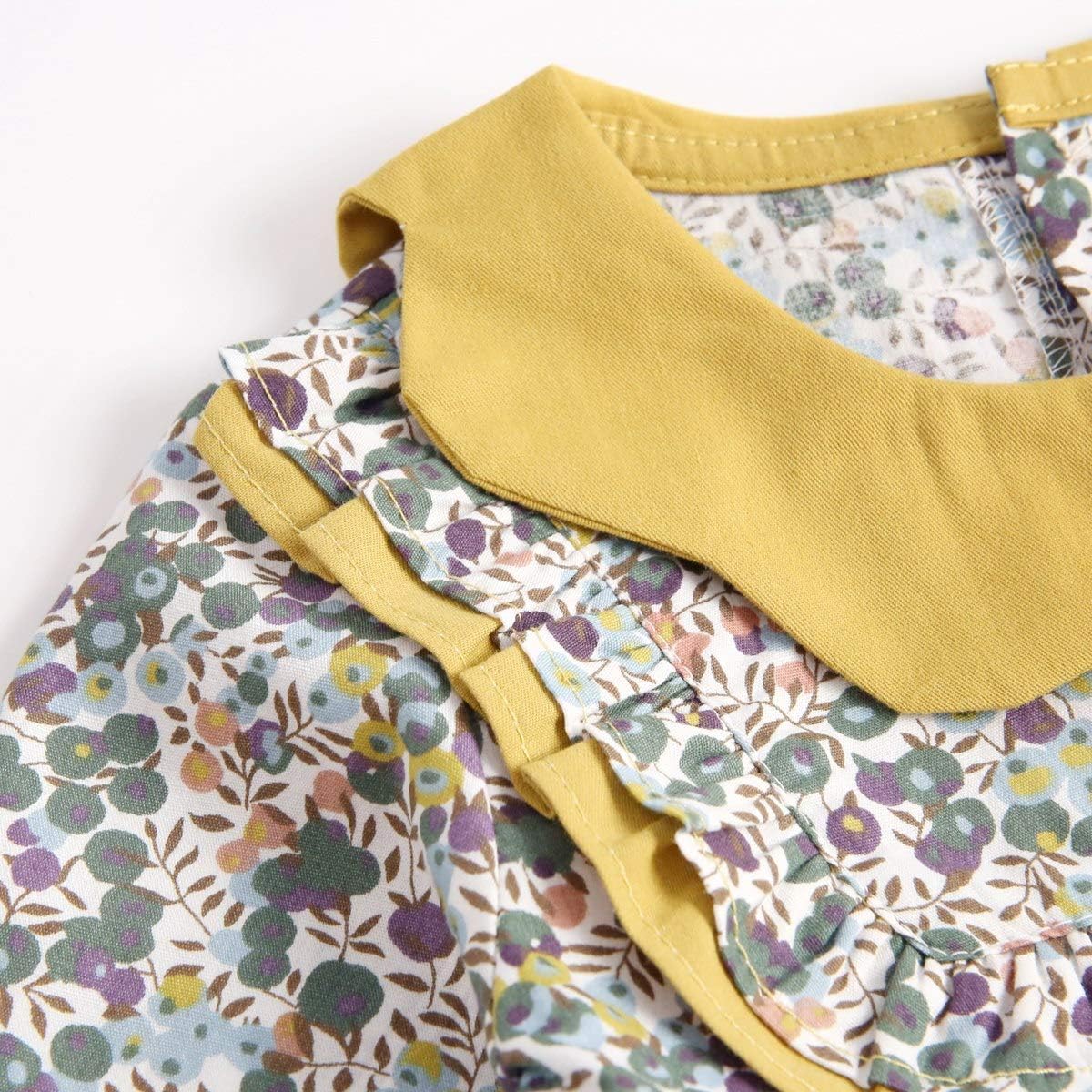 Sanlutoz Princesse Nouveau-né Bébé Fille Body à Manches Longues Coton