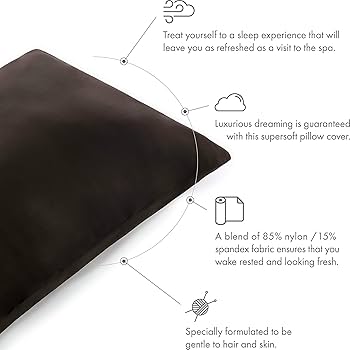 Amazon.com: Ultra Silk Like Beauty Pillow Cover - Blend of