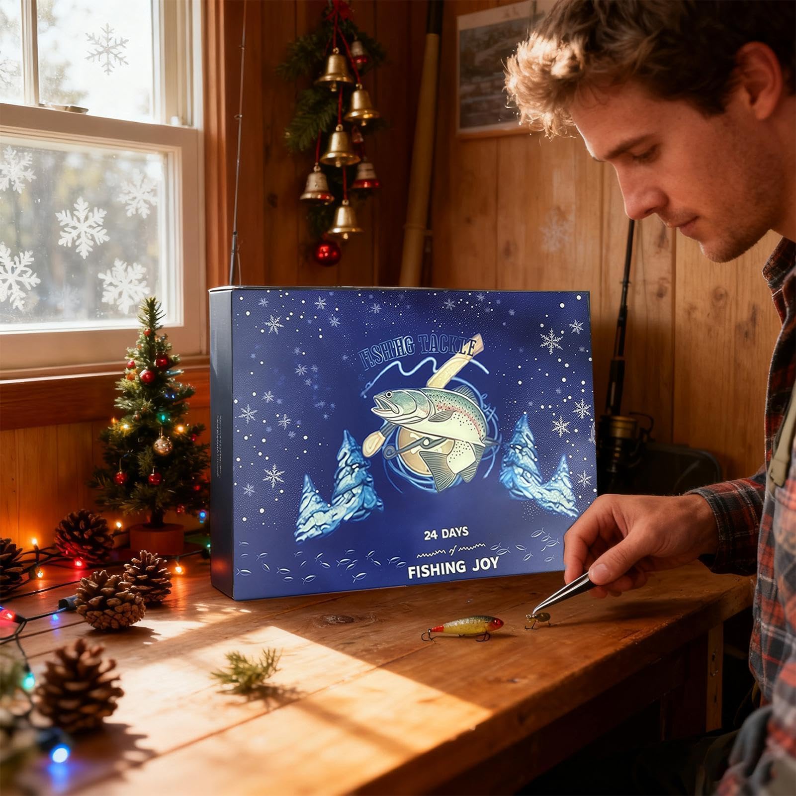 2025 Calendrier De L'Avent De Noël Équipement de Pêche en Eau Douce