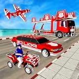 Police cargo plane like police limo car.