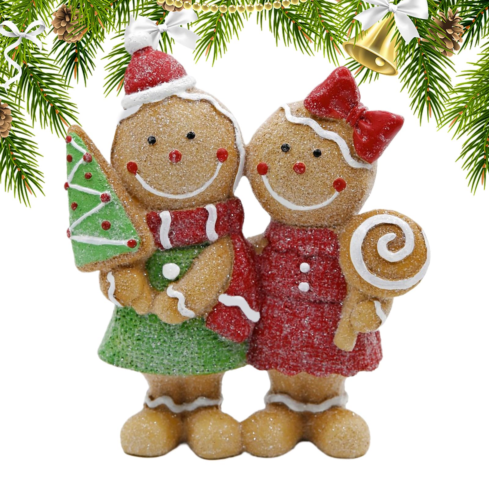 Figurine de Bureau et Bibliothèque | Statuette Couple pour Cheminée Cosy