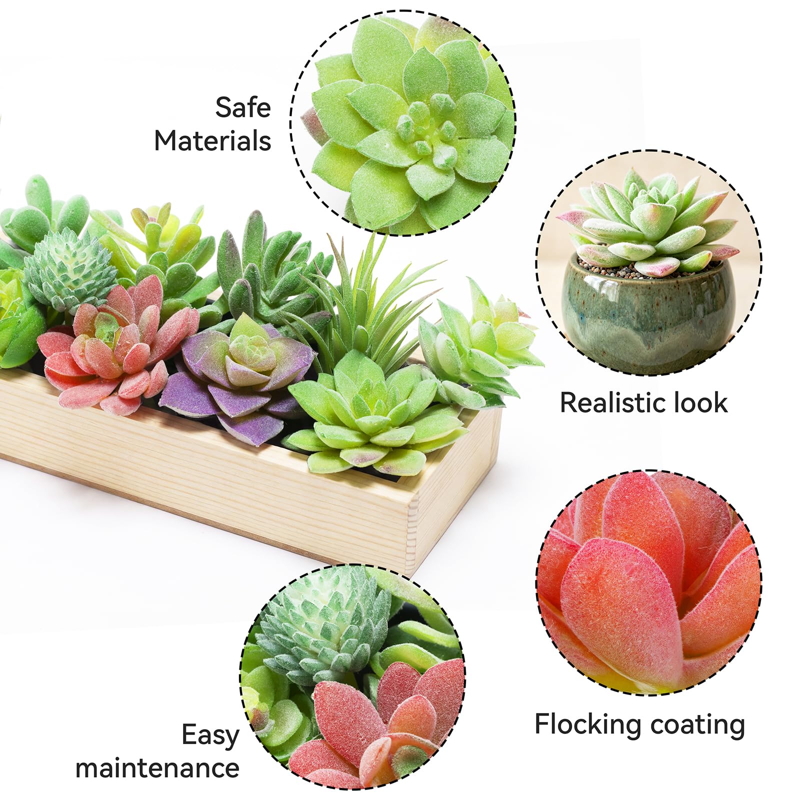 Amazon.com: HappyHapi 12 Pcs Artificial Succulents Mini Fake Plants  Unpotted Faux Succulent for Craft, Small Plastic Succulents Assortment in  Flocked Green Floral Decor for Party, Cake, Garden & Outdoor : Home &