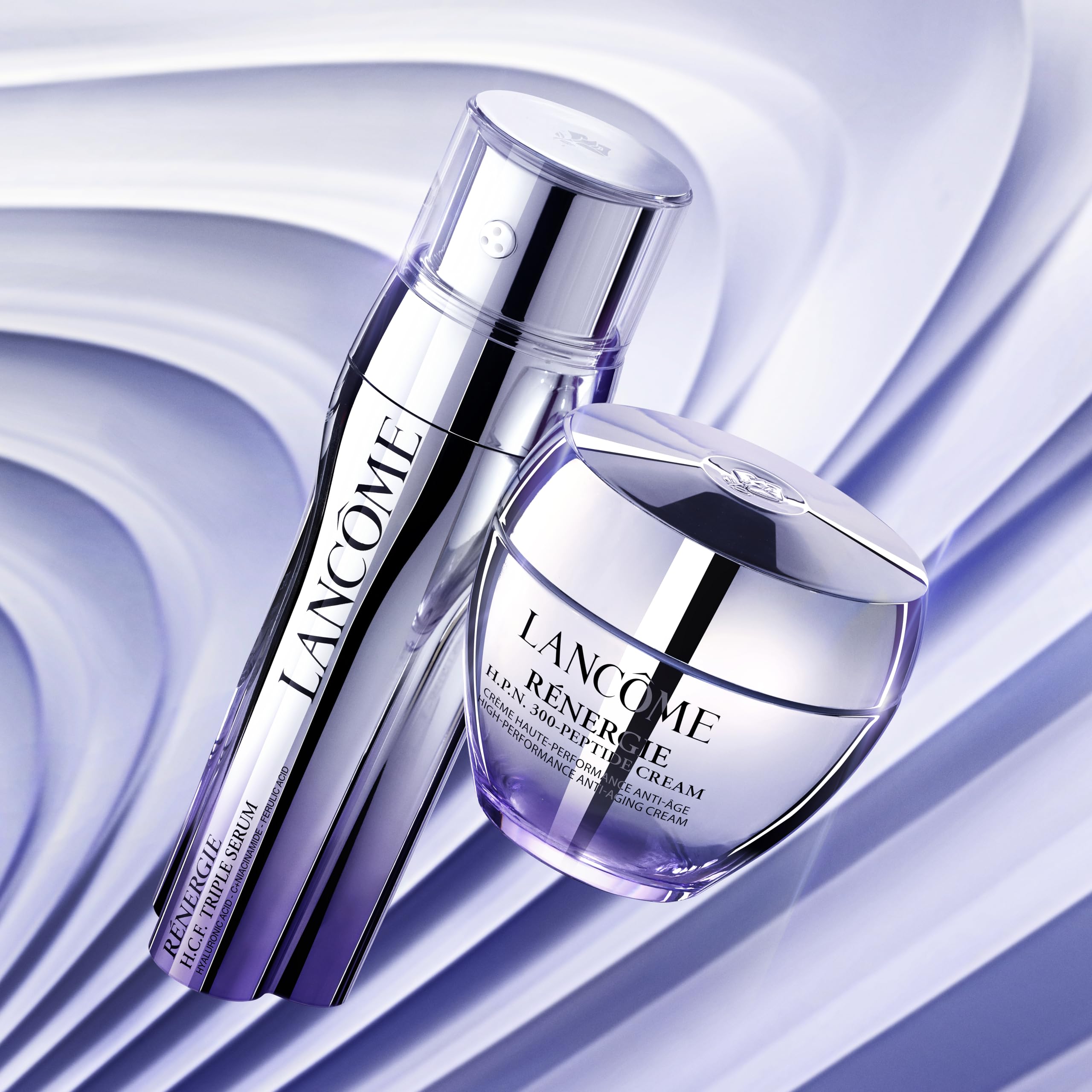 Lancôme Rénergie H.P.N. Cream 50 ml + Advanced Génifique Nachtcreme 50 ml | Straffende Tagesformel für glattere Haut kombiniert mit intensiver Feuchtigkeitsversorgung während der Nacht