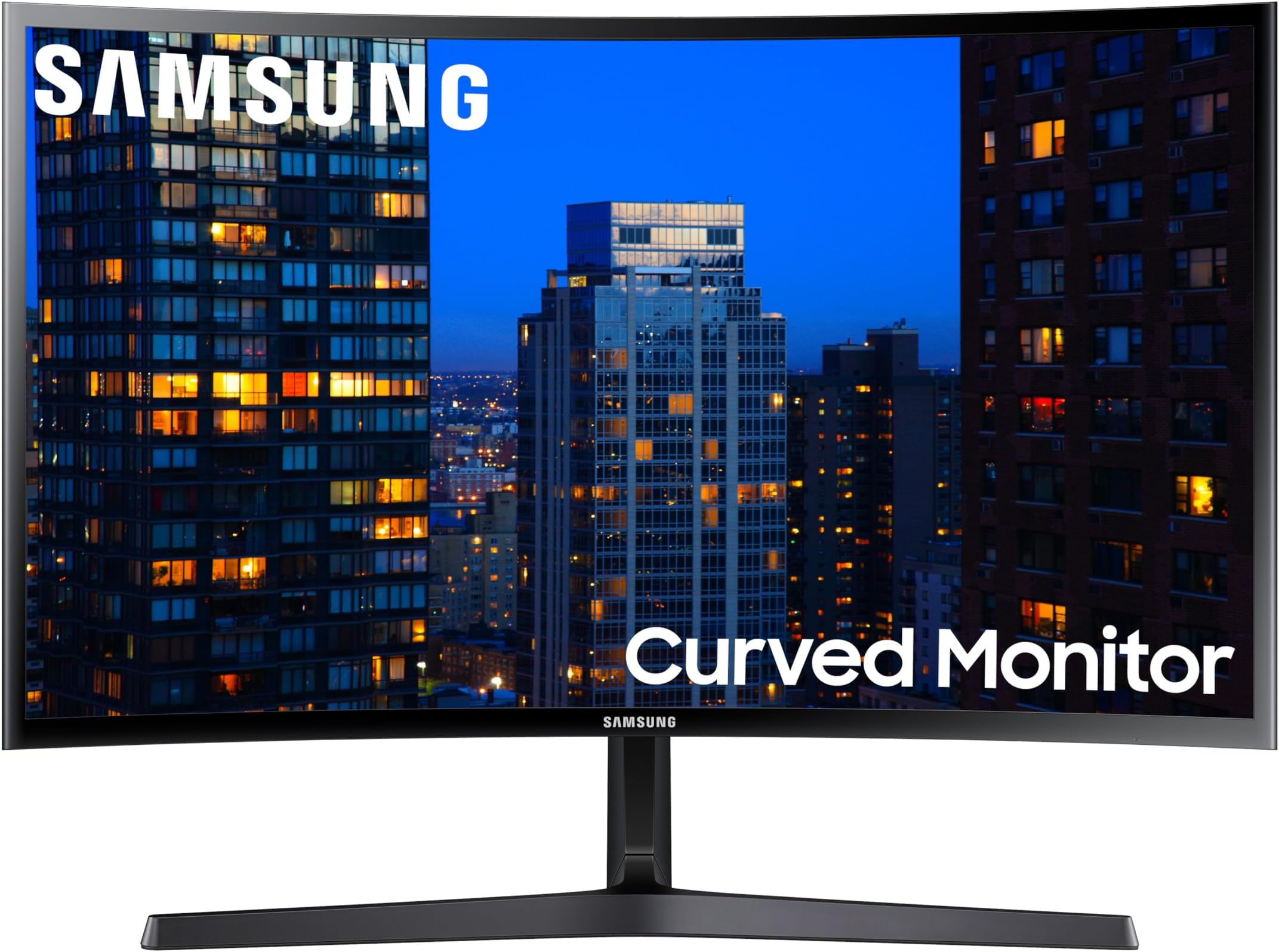 27" CF39 Series FHD 1080p Curved Computer Monitor, Ultra Slim Design, AMD FreeSync, 4ms response, HDMI, DisplayPort, VESA Compatible, Wide Viewing Angle, LC27F398FWNXZA, Black