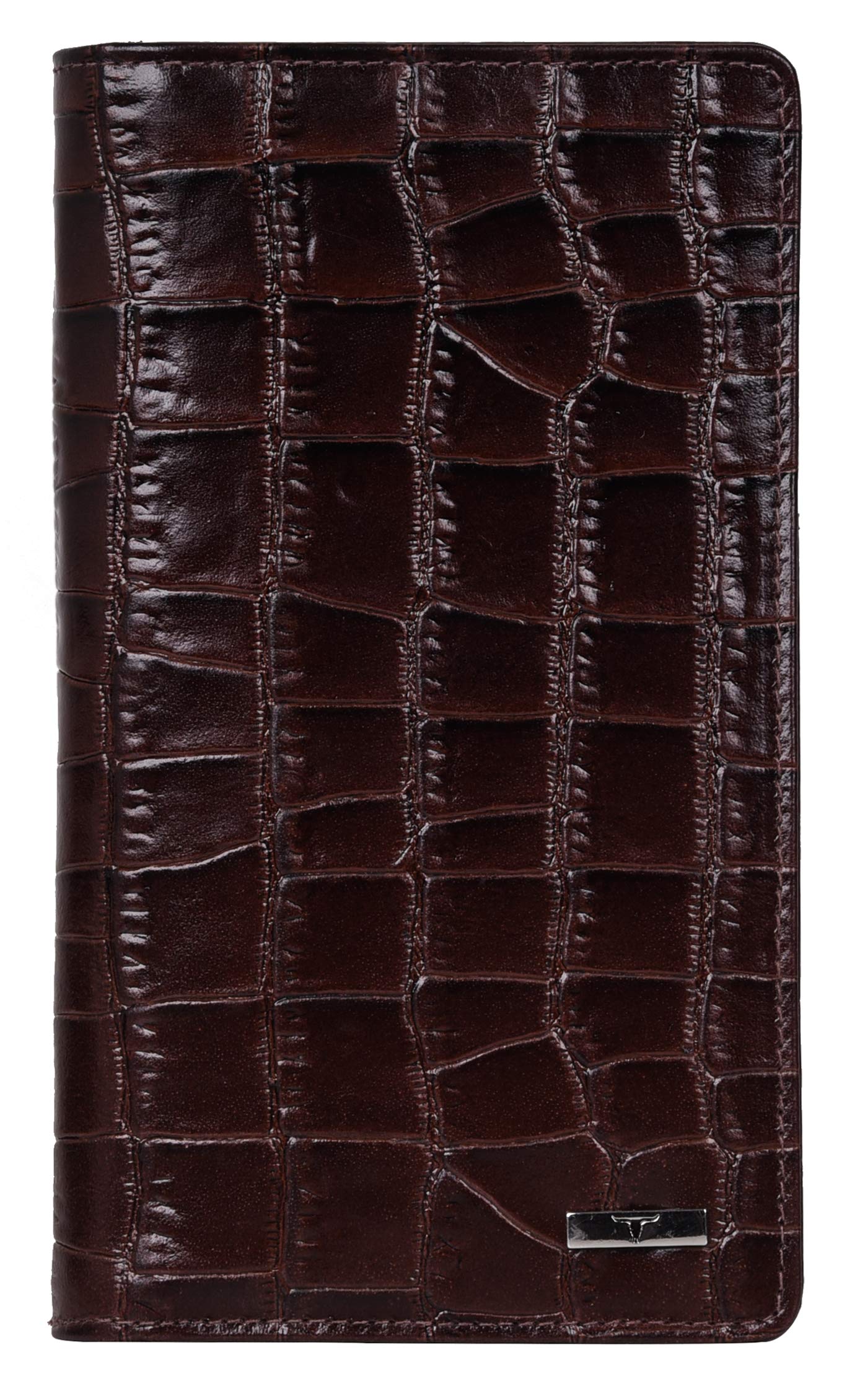 URBAN FOREST Alex Brown Printed Leather Passport Holder/Travel Organiser for Men & Women
