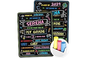 First Day of 3rd Grade Chalkboard Sign