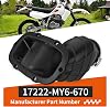 Tubo de conexión de caja de filtro de aire para Honda XR650L 1993-2024 17222-MY6-670 7