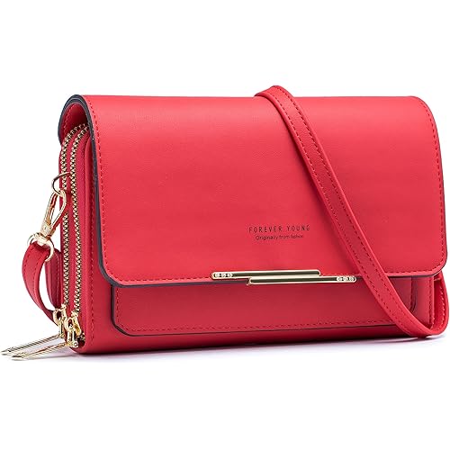 Roulens Small Crossbody Bag for Women,Cell Phone Purse Women's Shoulder Handbags Wallet Purse with Credit Card Slots