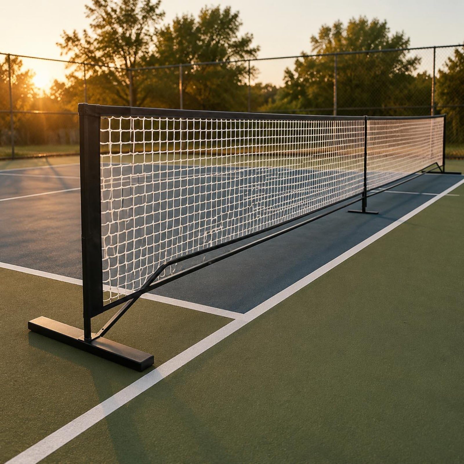 Rete Pickleball Portatile Standard 6,6,7 Metri Attrezzatura Sportiva Montaggio Rapido per Gara