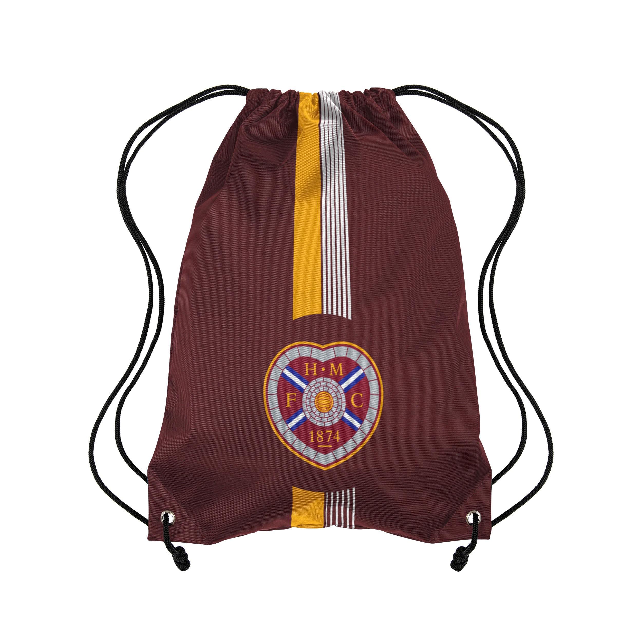FOCO Officially Licensed Ultra Action Drawstring Football Bag (Heart of Midlothian FC)