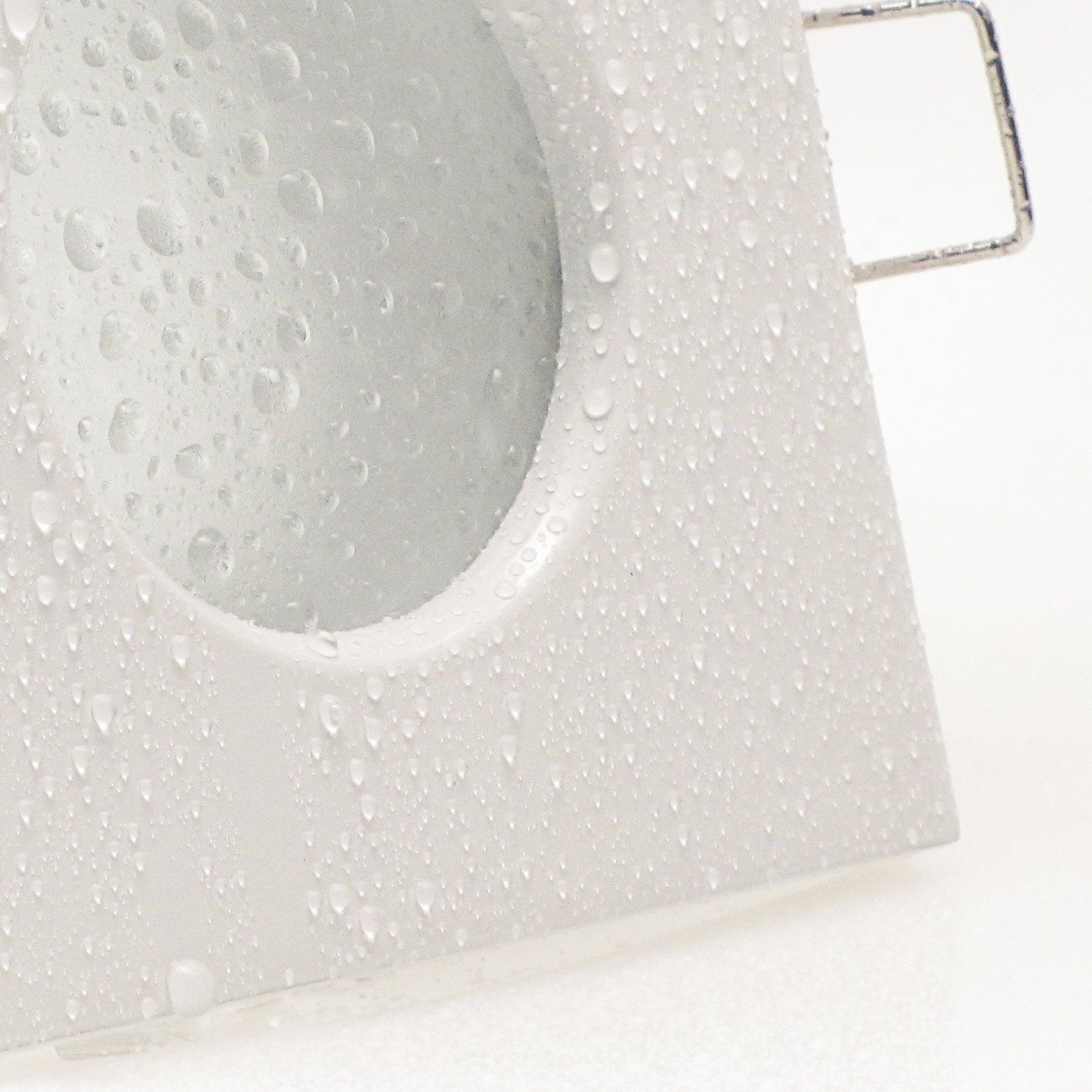trendlights24 AQB Decken Einbaustrahler eckig flach IP65 230V 5W 5er Set | Decken Einbauleuchten, Weiß, ultra flach, 50 mm Einbautiefe, LED Spots, Neutralweiß, 4000k, austauschbar Bad, außen