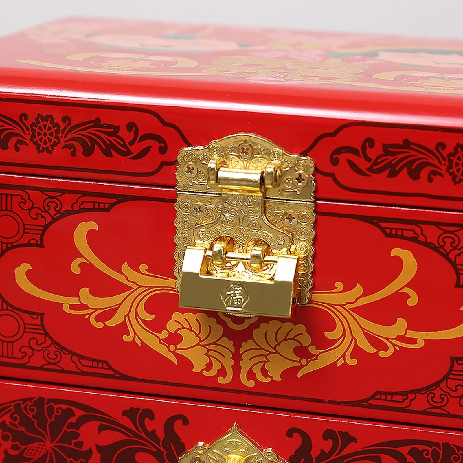 Jewelry Box Organizer Jewelry Box Jewelry Storage Box with Lock Vanity Box Exquisite Cosmetic Box Jewelry Organizer Small (D S) (B S)