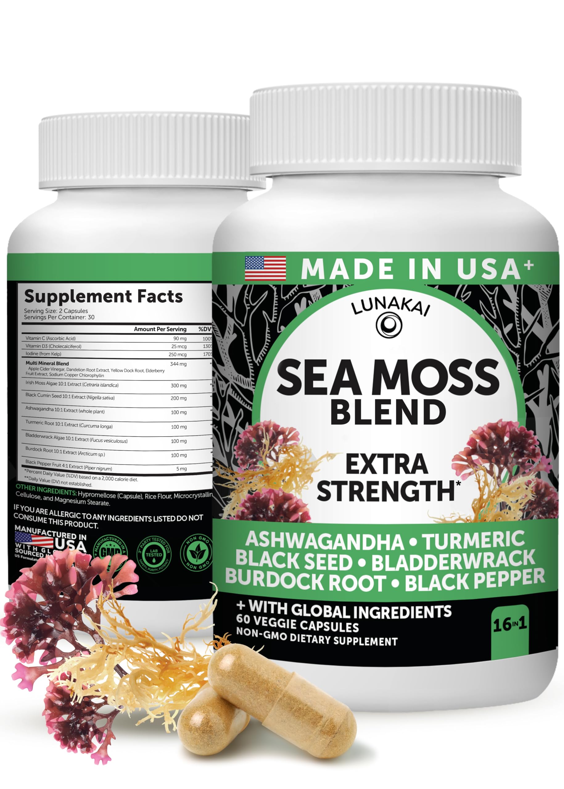 Lunakai Irish Sea Moss Capsules