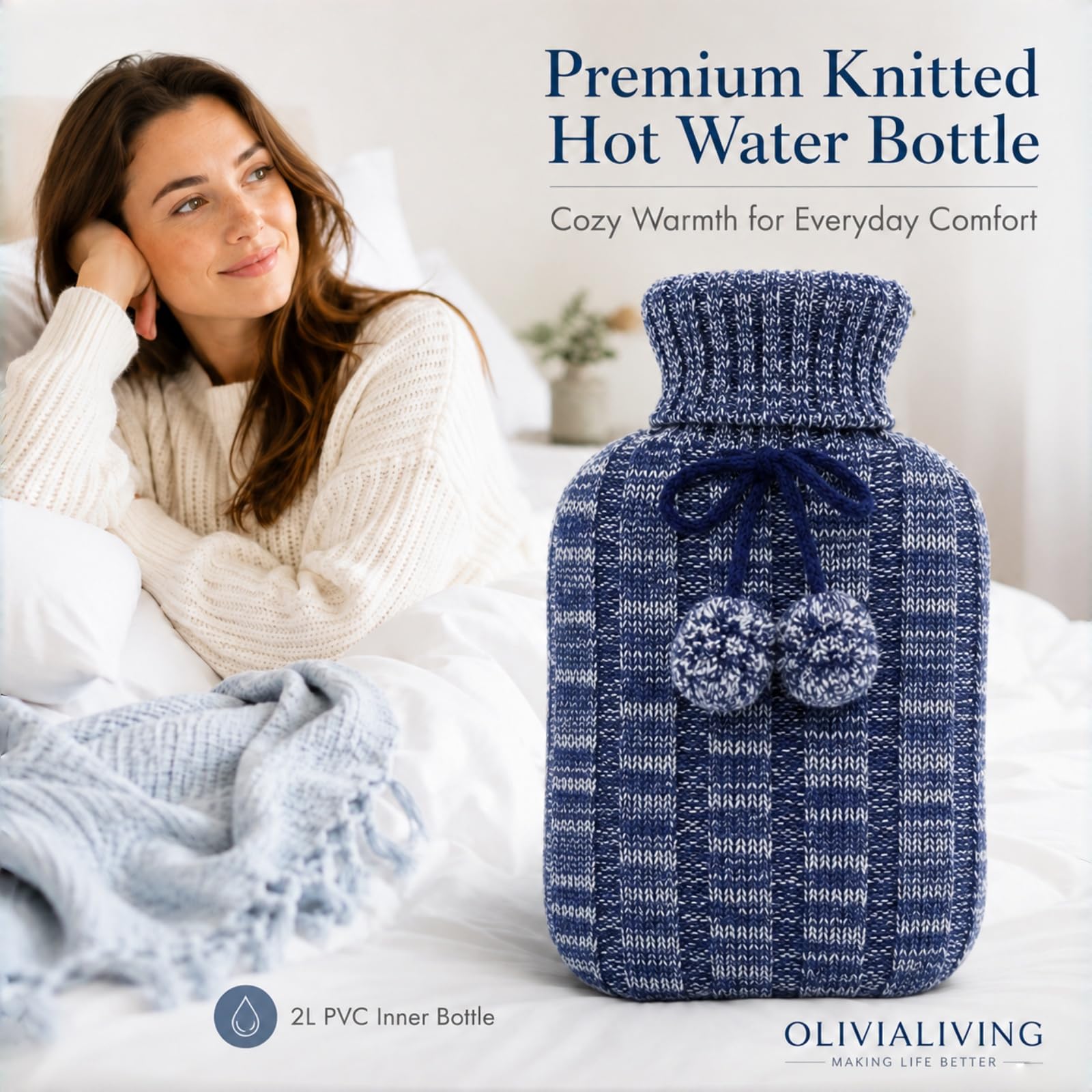 Hot & Cold Water Bottle - Pain Relief & Muscle Relief -2 Hot & Cold Water Bottle - Pain Relief & Muscle Relief -2
