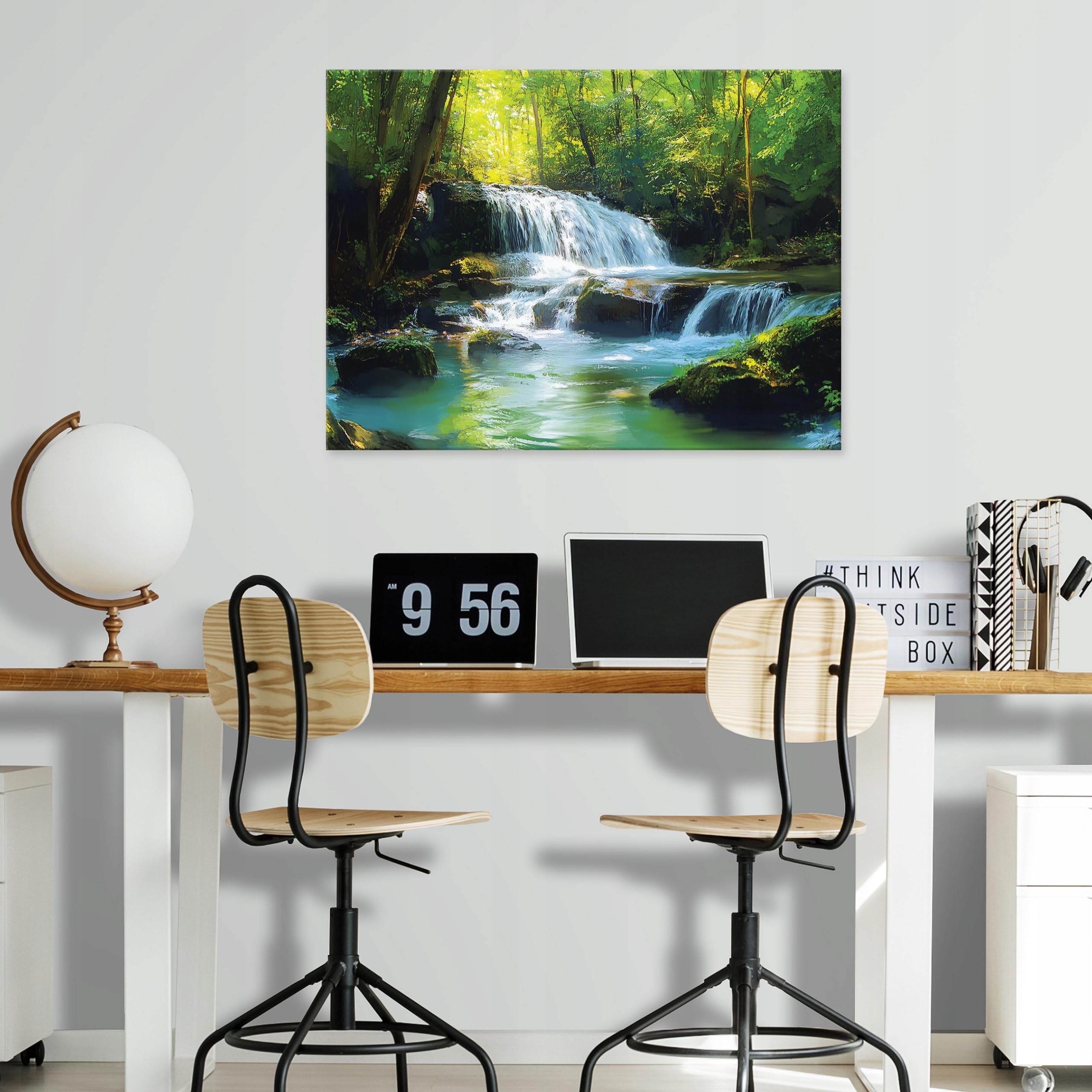 WallArena Leinwand Bilder 120x80 cm
