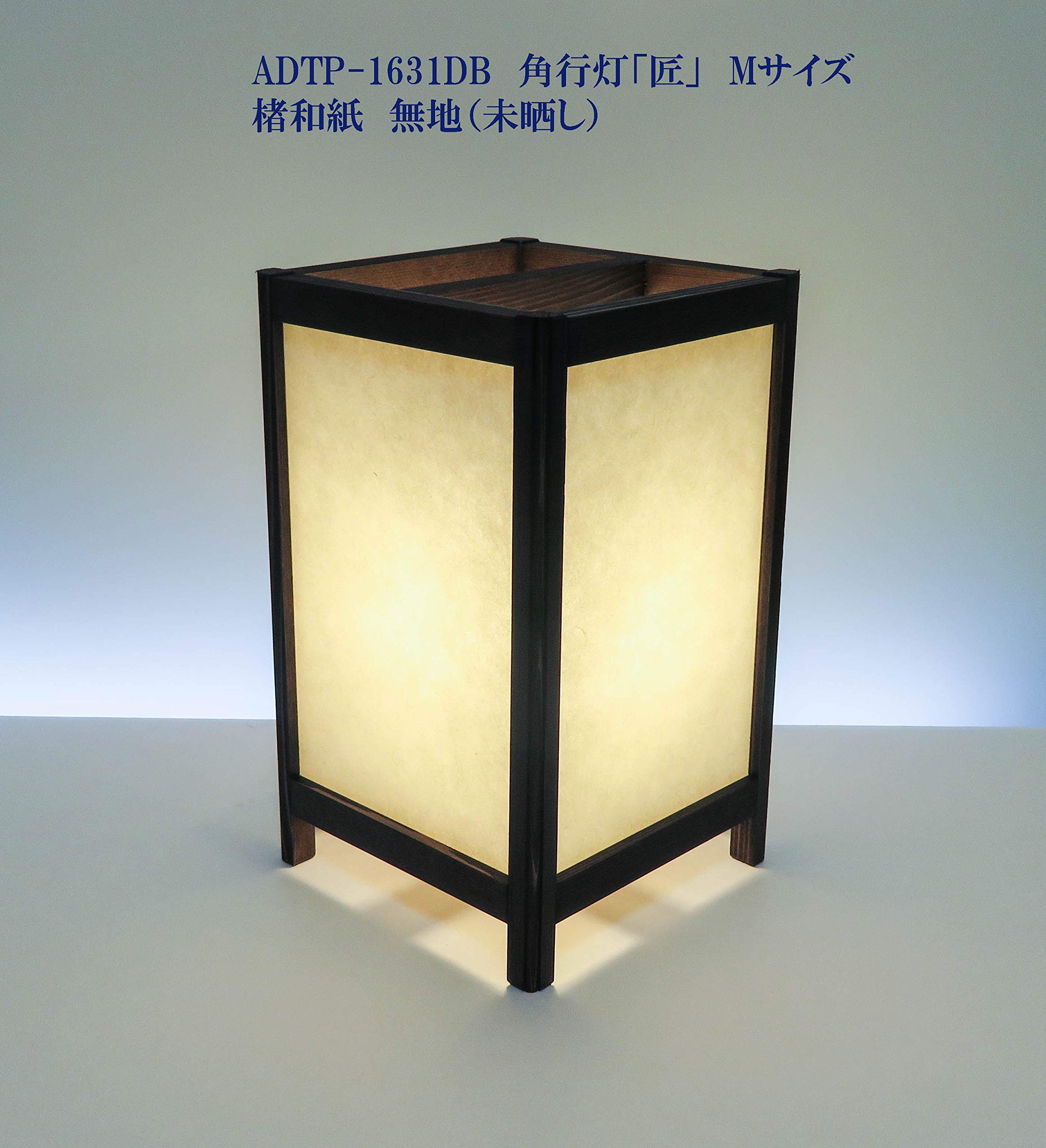 Amazon | アイインテリア 和風照明 角行灯「匠」 Mサイズ 楮和紙無地