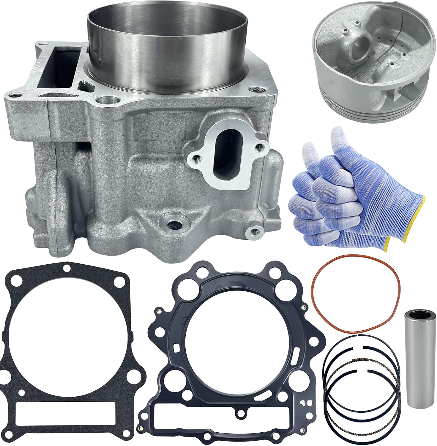 102mm 686cc Big Bore Cylinder Piston Ring Rebuild Kit Compatible with Yamaha Rhino 660 Grizzly 660 YXR 660 YFM 660 2001-2008