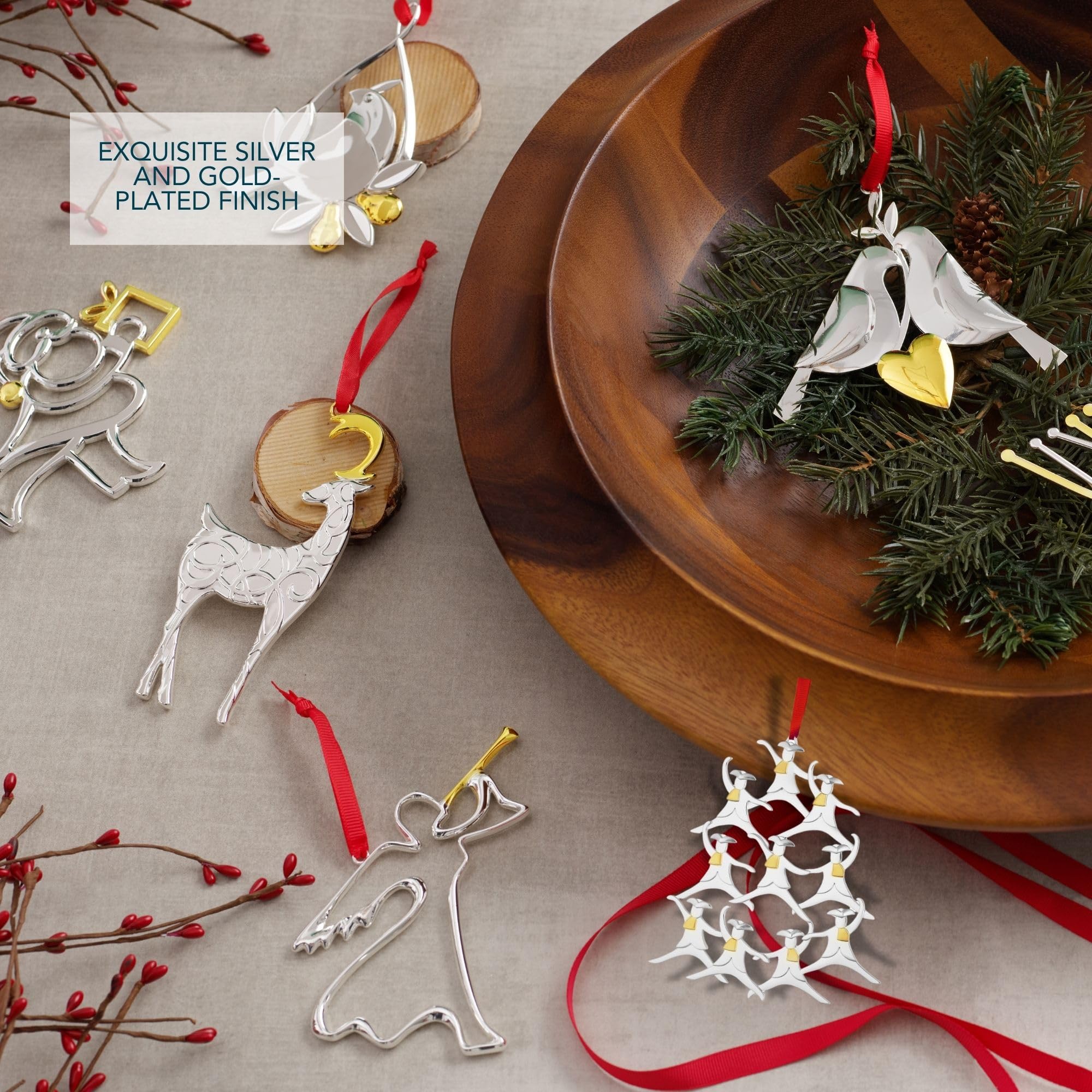Amazon.com: Nambé Twelve Days of Christmas Ornament Ten Lords a