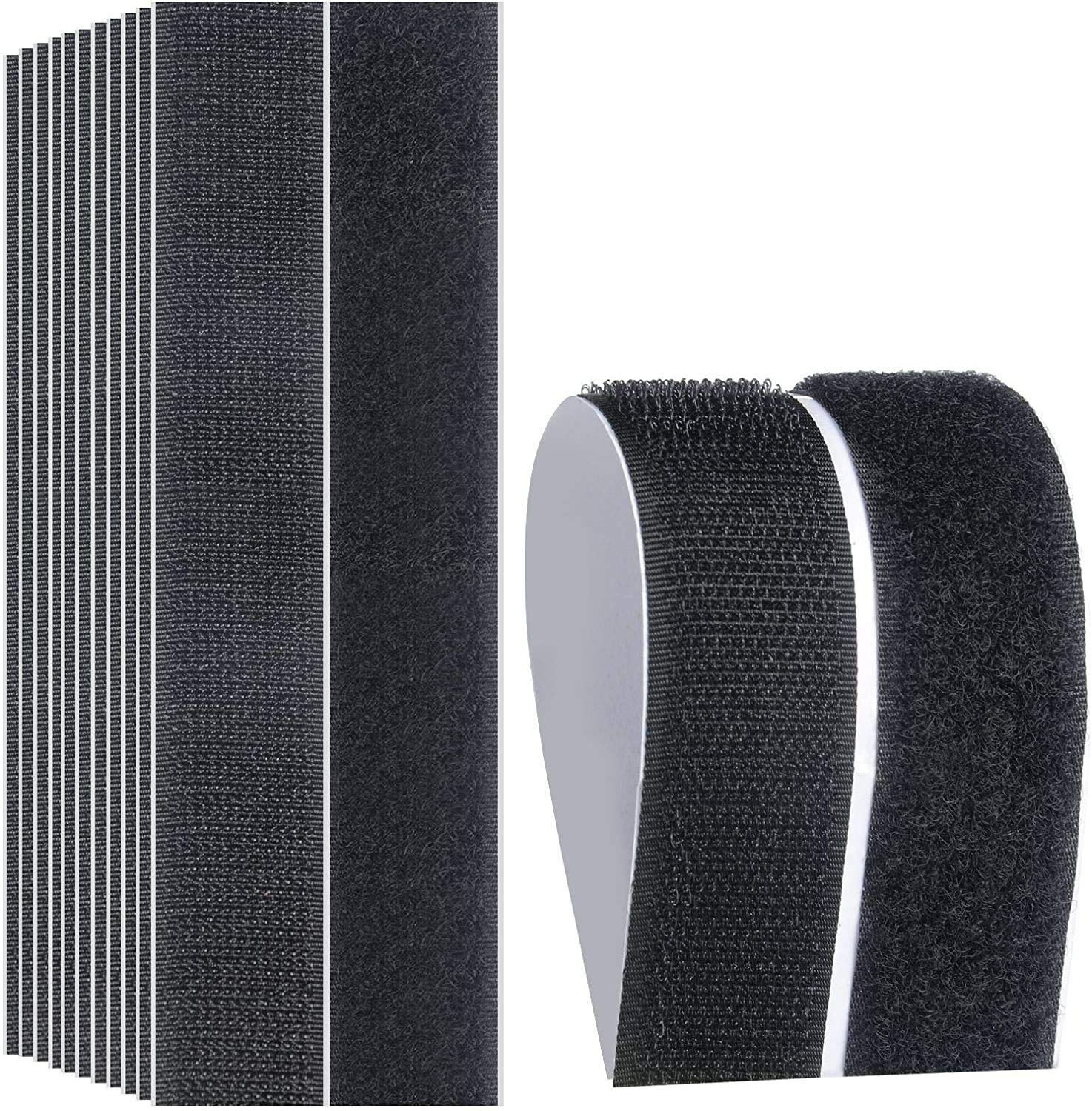1x7 Inch Adhesive Hook Loop Strips - Creative Industrial Strength Sticky Back Fasteners Hook and Loop Tape for Mounting, Hanging, or Organizing Items Indoors or Outdoors (1 X 7 Inches 8 Pair)-image-21