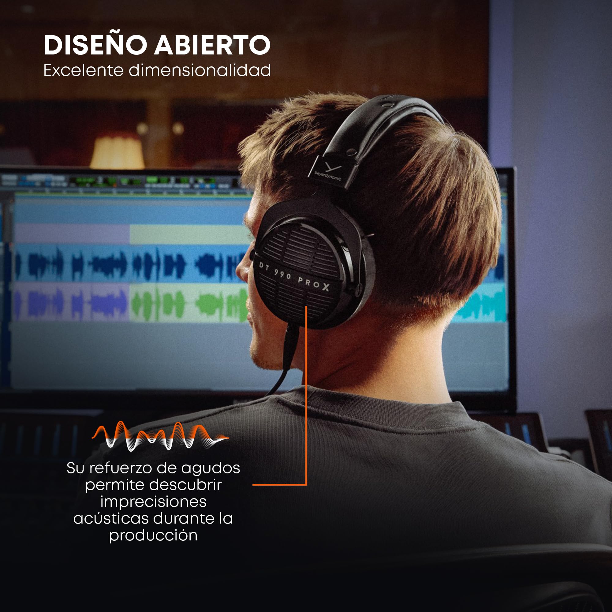 beyerdynamic DT 990 Pro X Auriculares de Estudio Abiertos, para Escucha y edición críticas (Abiertos)