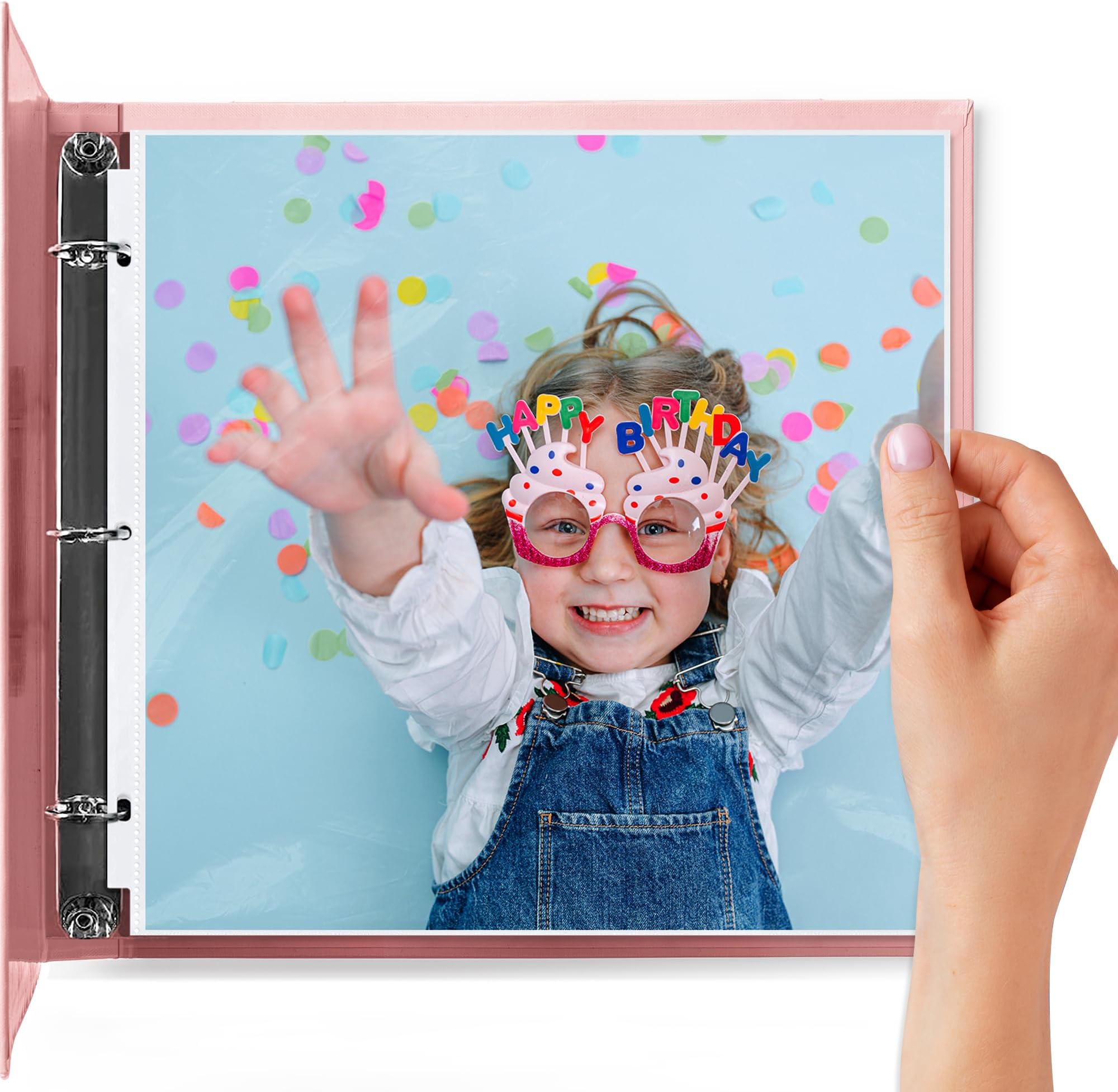 Performore 50 Pack of Scrapbook Refill Pages, 12.25" X 12.