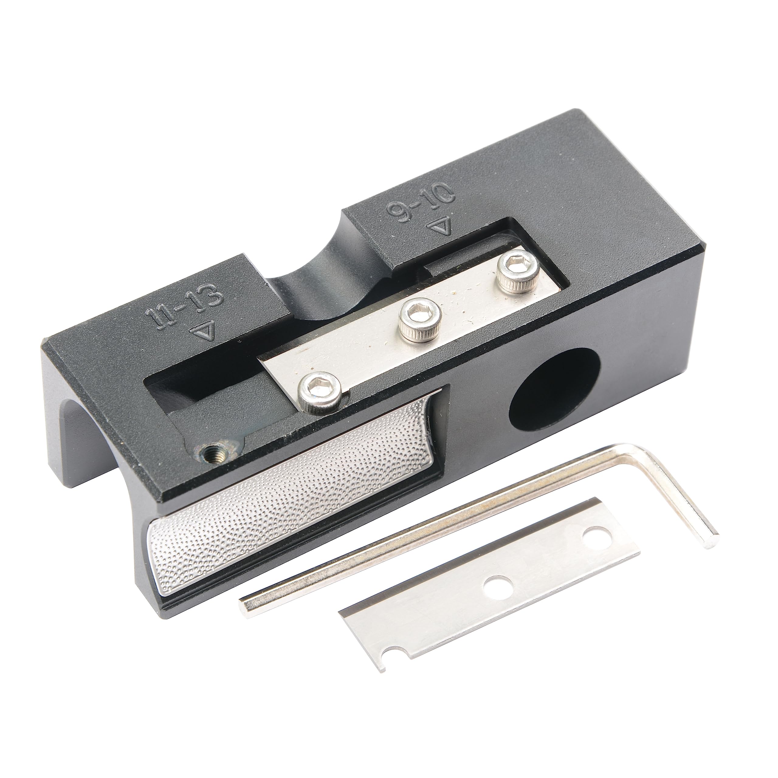 MUZOCT9 in 1 Aluminum Pool Cue Tip Repair Tool Pool Cue Accessories for Replacement and Shaping Cue Tips