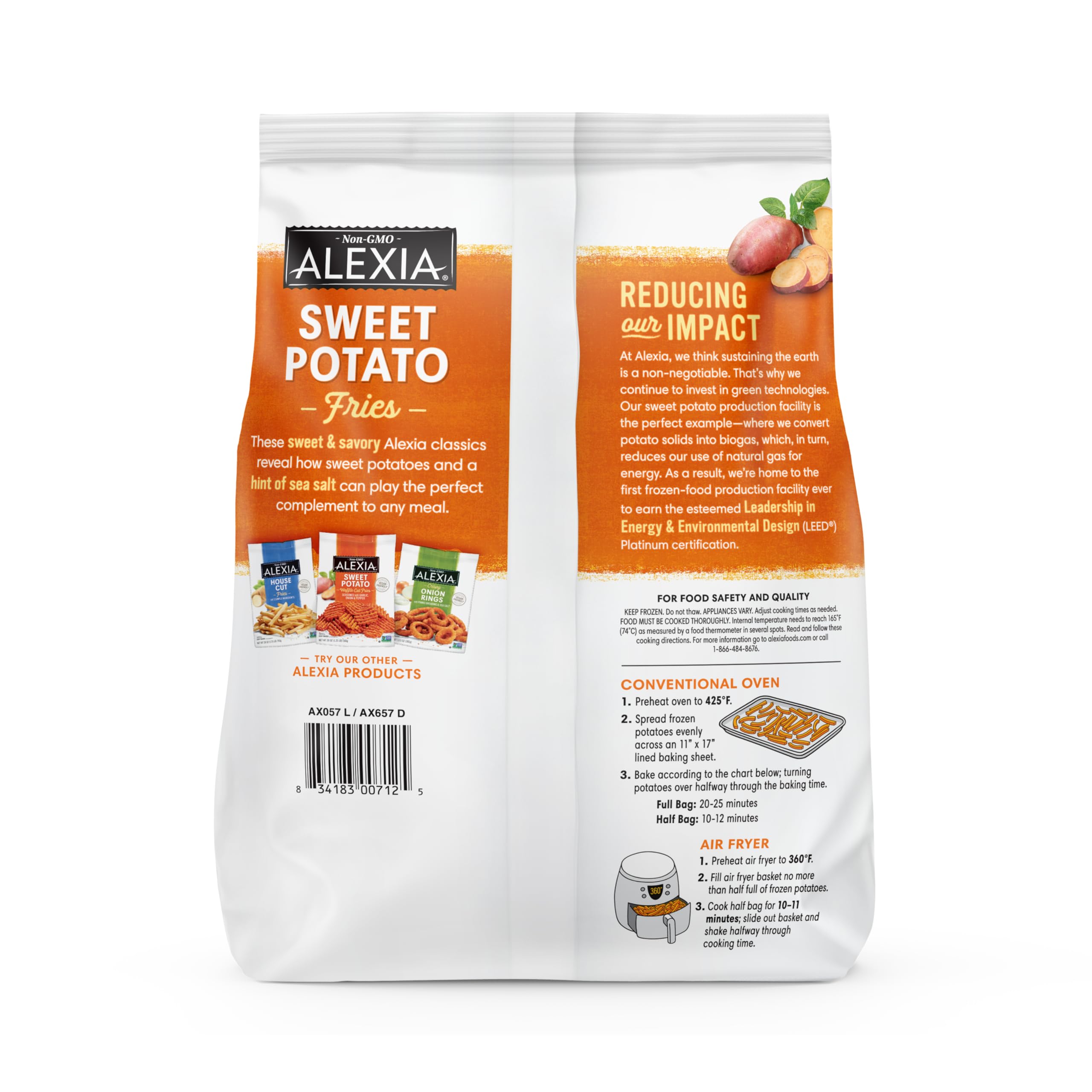 Alexia Sweet Potato Fries Frozen Pack 20 Oz — view 4