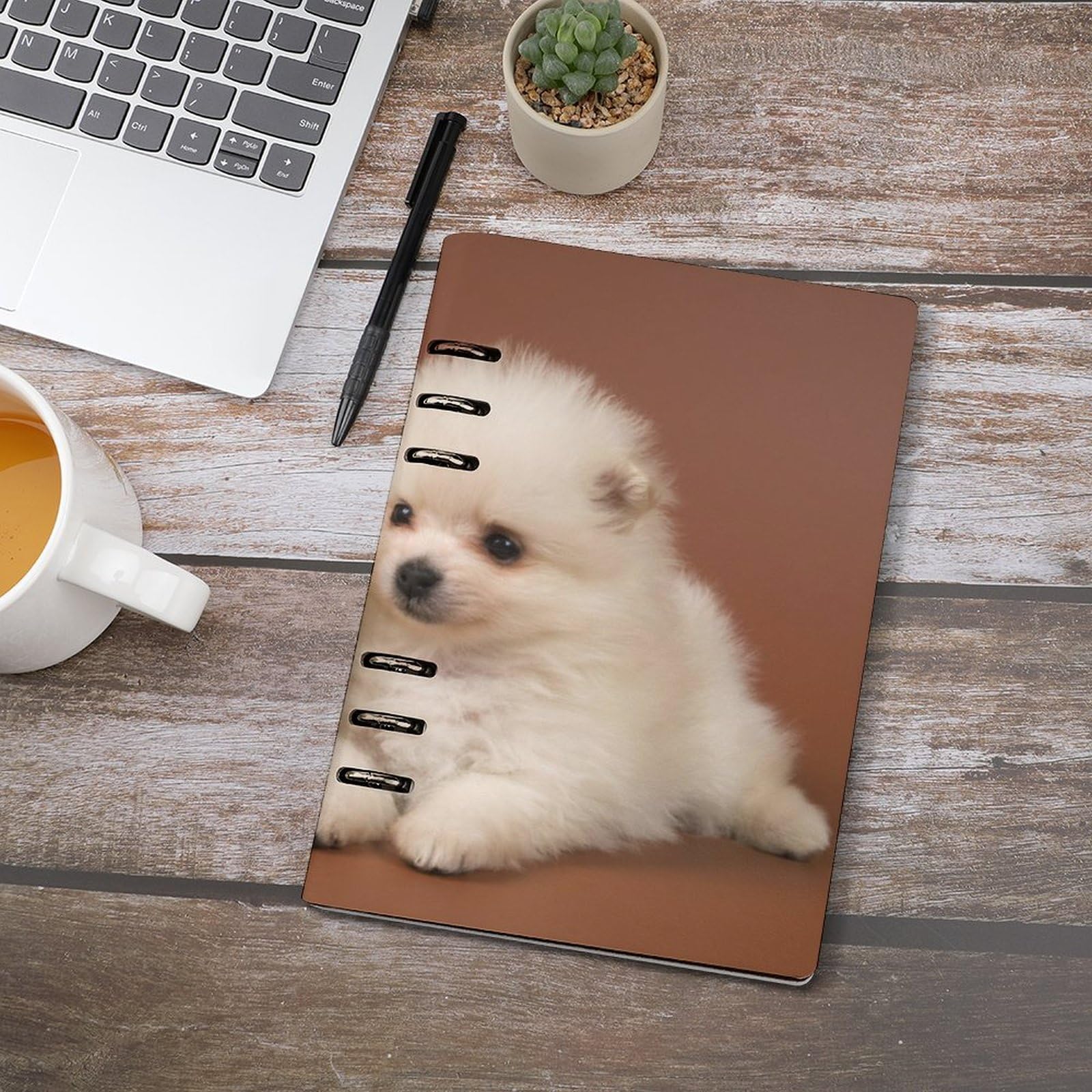 ぽめまるページ Amazon | ノート ポメラニアン かわいい いぬ 犬 システム手帳