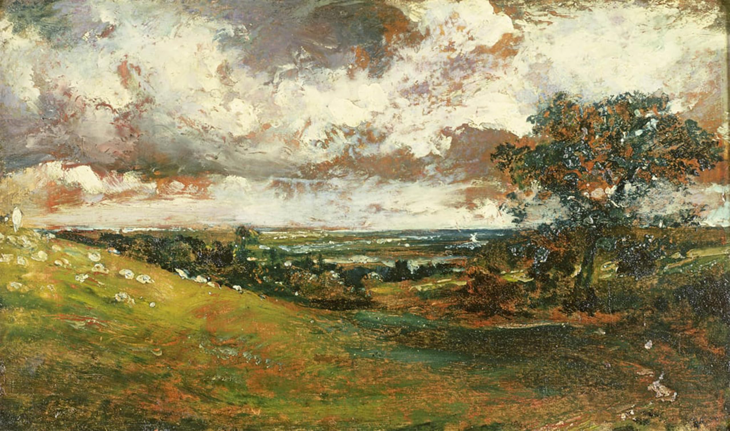 POSTERIIk Famous Modern Artwork Art Mural Coastal Scene by John Constable Oil Paintings Pictures for Home Decor 60x90cm