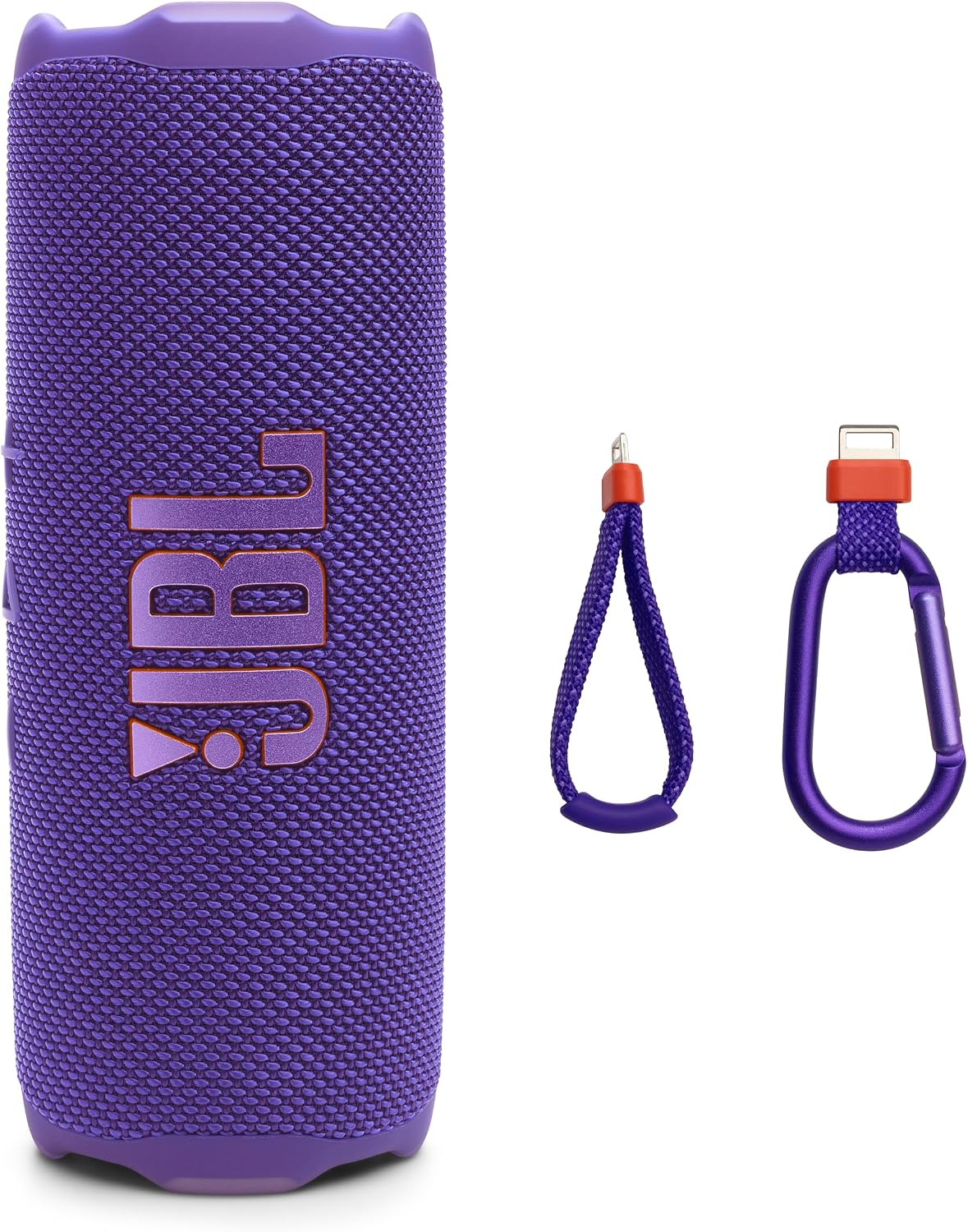Flip 7 Portable Bluetooth Speaker, Waterproof and Drop-Proof - Purple | Up To 16 Hours Playtime, IP68 Dustproof Build, Clip-On Loop, USB C Lossless Audio, Links With Other Speakers For Outdoor Use